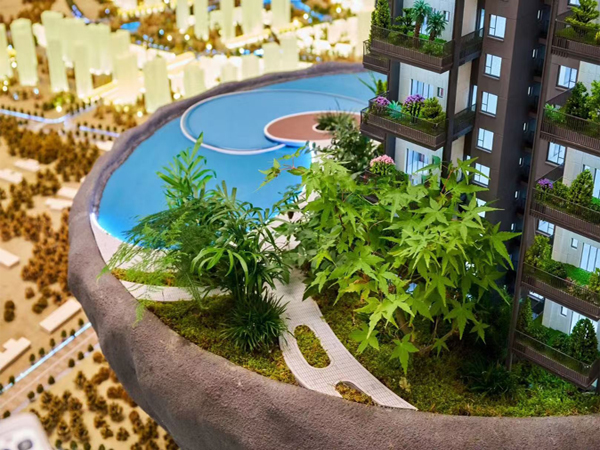 湛江建筑沙盘模型作上色技巧，如画龙点睛